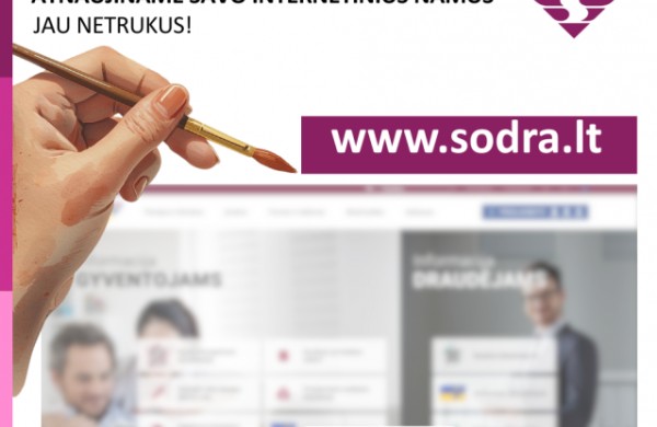 „Sodra“ ruošia naują svetainę ir primena – nespauskite įtartinų nuorodų