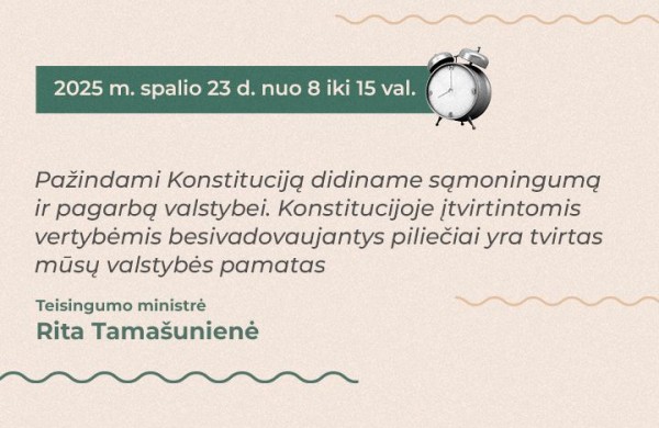 Konstitucijos egzaminas – jau šiandien: dalyvaukite pilietiškumo šventėje!
