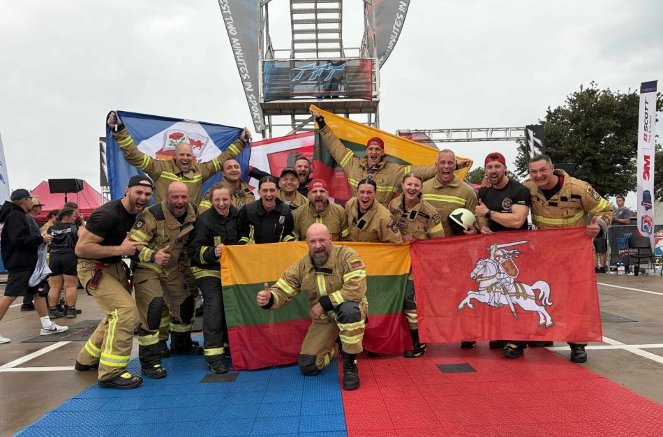Lietuvos stipriausieji ugniagesiai gelbėtojai - Pasaulio čempionai: sveikiname mūsų čempionus!