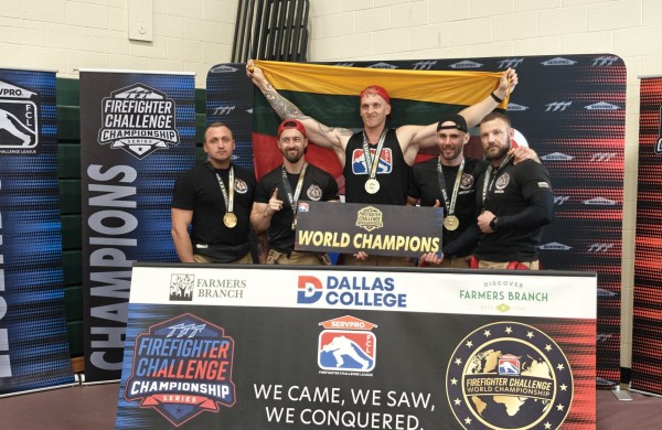 Lietuvos stipriausieji ugniagesiai gelbėtojai - Pasaulio čempionai: sveikiname mūsų čempionus!