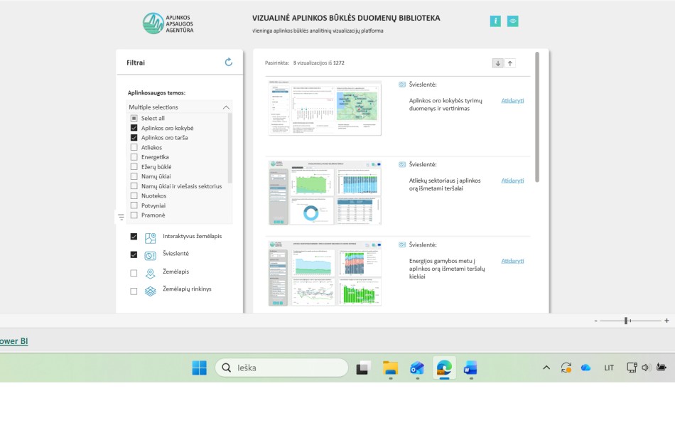 Jonava - vizualinėje aplinkos būklės duomenų bibliotekoje