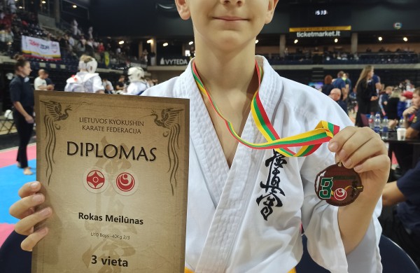 Kyokushin karate “Kumite” klubo pasiekimai moksleivių žaidynėse