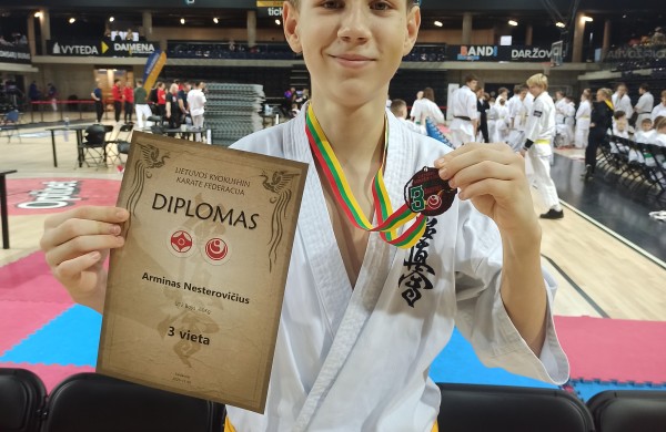 Kyokushin karate “Kumite” klubo pasiekimai moksleivių žaidynėse