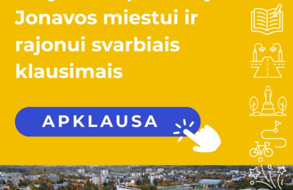 Jonavos rajono savivaldybės gyventojai kviečiami dalyvauti apklausoje