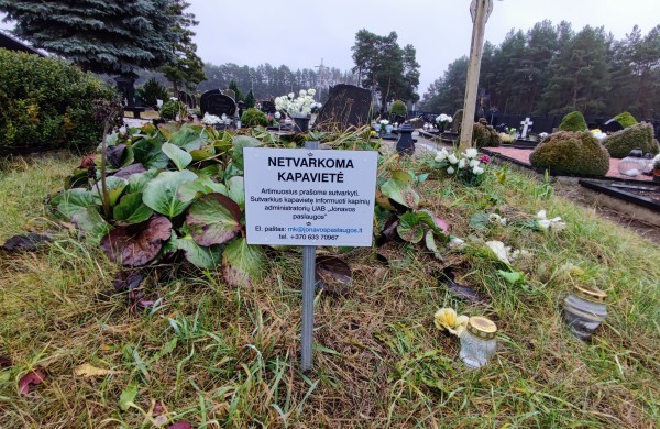 Įspėjimai dėl neprižiūrimų kapų Jonavos Šmatų kapinėse: ką svarbu žinoti
