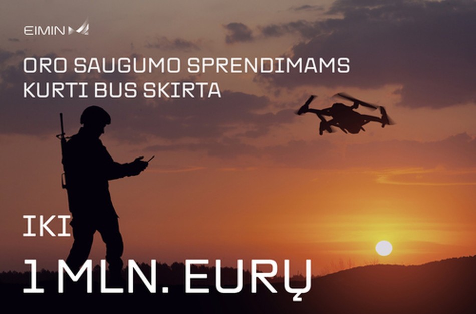 EIMIN: sulaukta 35 pasiūlymų oro erdvės saugumui stiprinti – pradedamas jų vertinimas