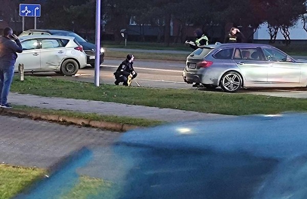 Trijų automobilių avarija Žeimių gatvės ir Žeimių tako sankryžoje