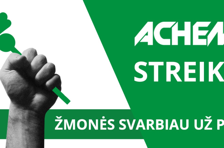 Įsibėgėjo slaptas balsavimas dėl streiko AB „Achema“ paskelbimo