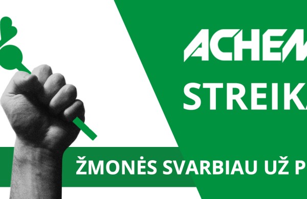 Įsibėgėjo slaptas balsavimas dėl streiko AB „Achema“ paskelbimo