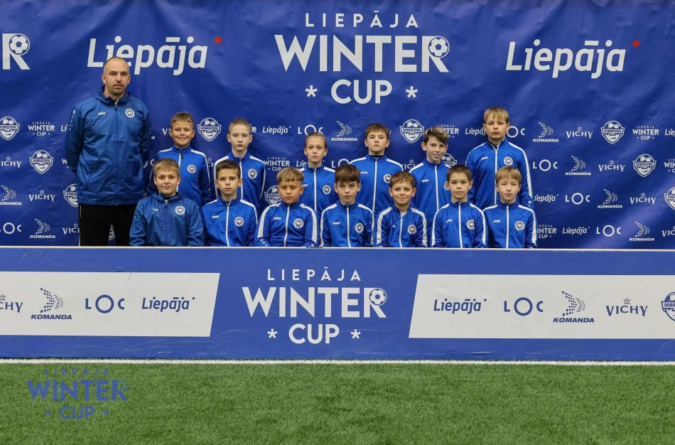 Jonavos 2015 m. futbolo komanda dalyvavo tarptautiniame „Liepoja Winter Cup“ turnyre