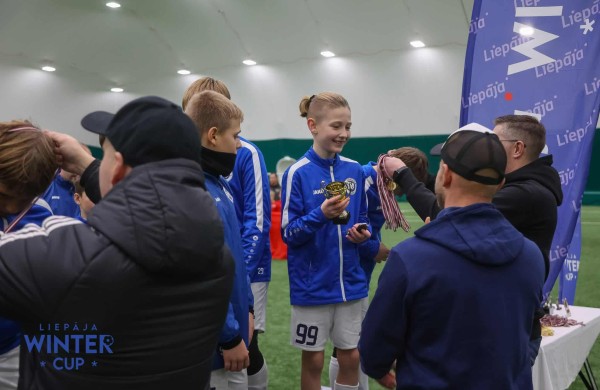 Jonavos 2015 m. futbolo komanda dalyvavo tarptautiniame „Liepoja Winter Cup“ turnyre