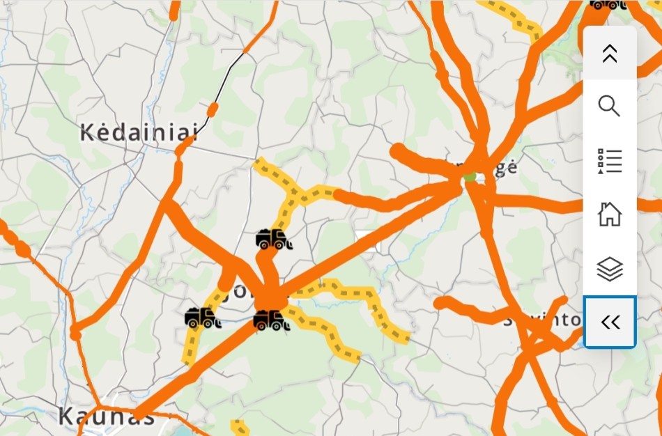 Jonavos apylinkėse penktadienio rytą – sudėtingos eismo sąlygos: vietomis slidu