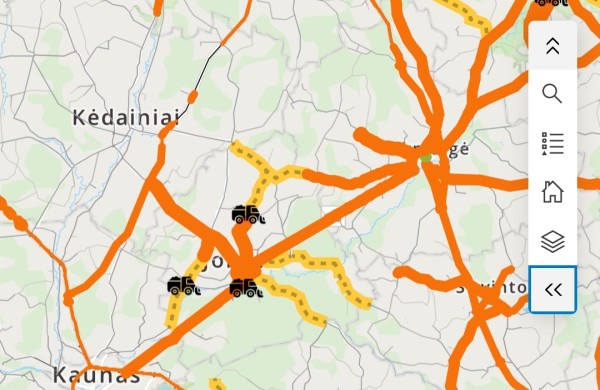 Jonavos apylinkėse penktadienio rytą – sudėtingos eismo sąlygos: vietomis slidu