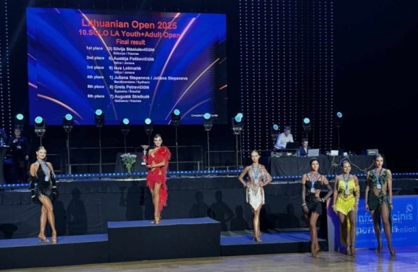 Sportinių šokių savaitgalis Vilniuje: įspūdingas čempionatas ir Jonavos „Vėtros“ triumfas