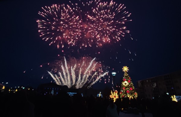 Jonava suspindo: įžiebta miesto eglė ir „Gyvybės pilnas Kalėdų miškas“