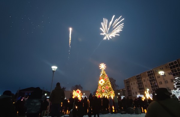 Jonava suspindo: įžiebta miesto eglė ir „Gyvybės pilnas Kalėdų miškas“