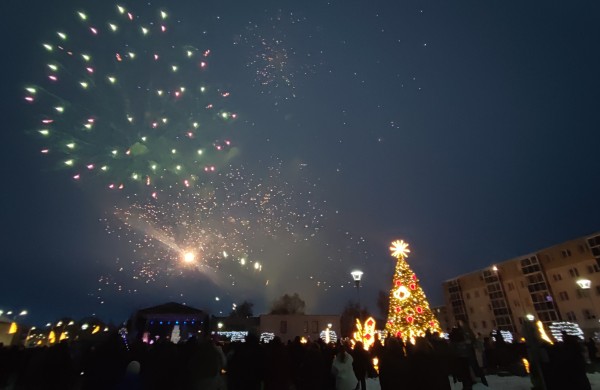 Jonava suspindo: įžiebta miesto eglė ir „Gyvybės pilnas Kalėdų miškas“