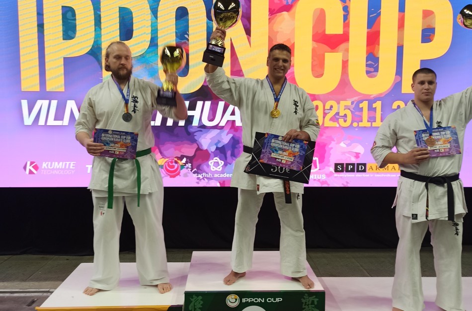 Jonavos Kyokushin karate „Kumite“ klubo medalių lietus Tarptautiniame IPPON CUP 2025 Vilniuje