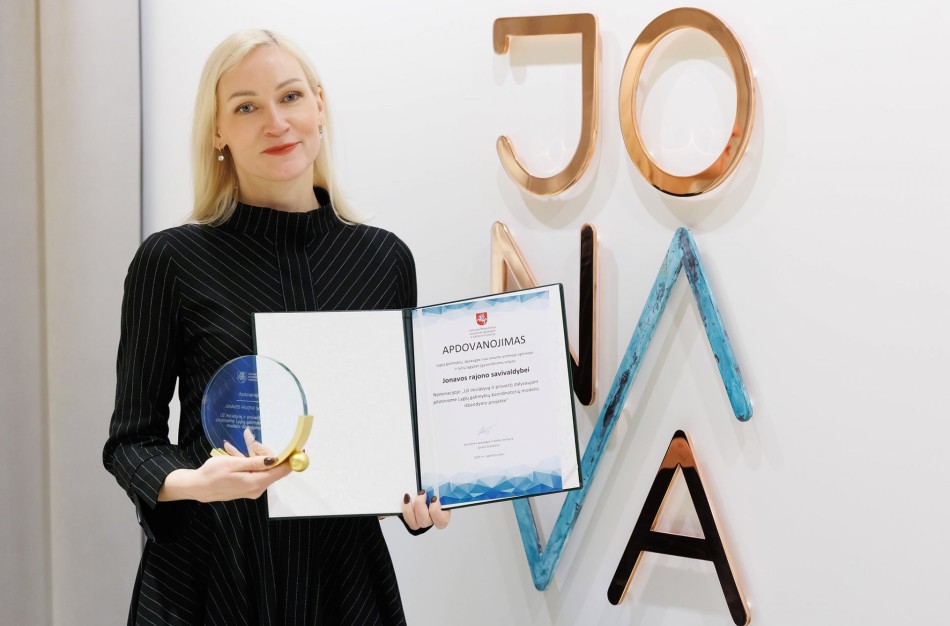 Jonavai – dar vienas įvertinimas lygių galimybių srityje