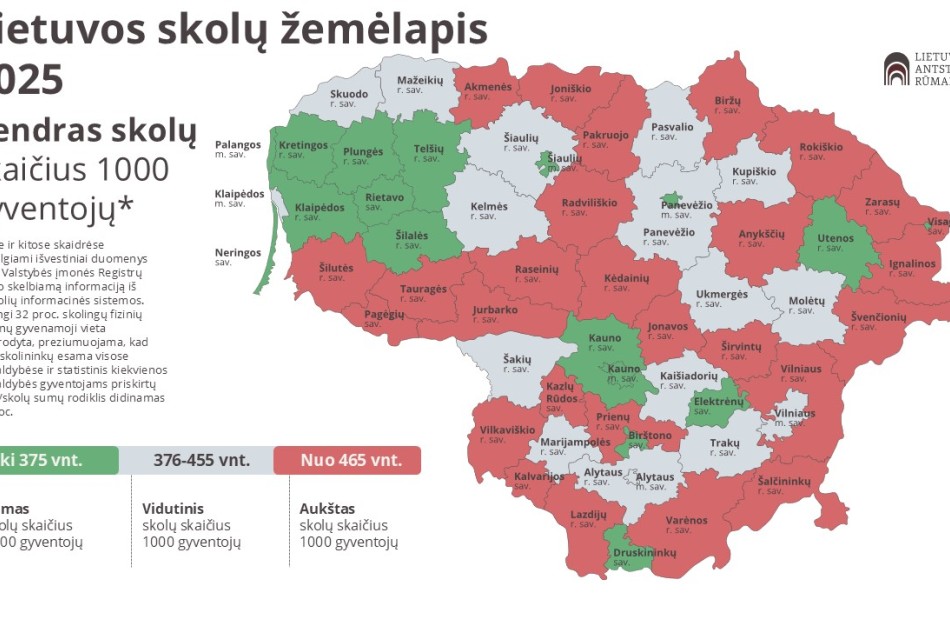 Jonava ,,raudonuoja" Lietuvos gyventojų skolų žemėlapyje