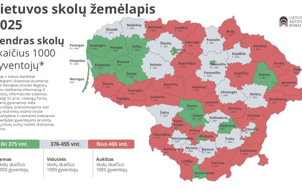 Jonava ,,raudonuoja" Lietuvos gyventojų skolų žemėlapyje