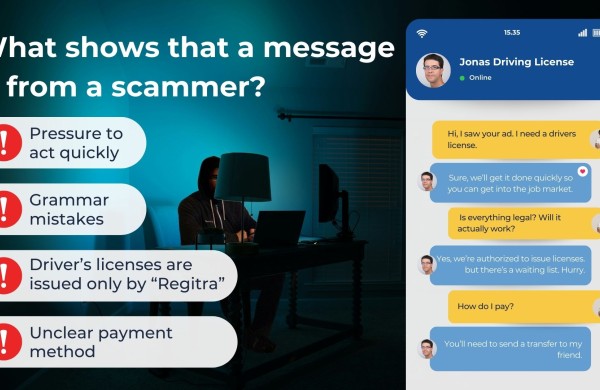 „Regitra“: sukčiai nusitaikė į užsieniečius – siūlo vairuotojo pažymėjimus internetu