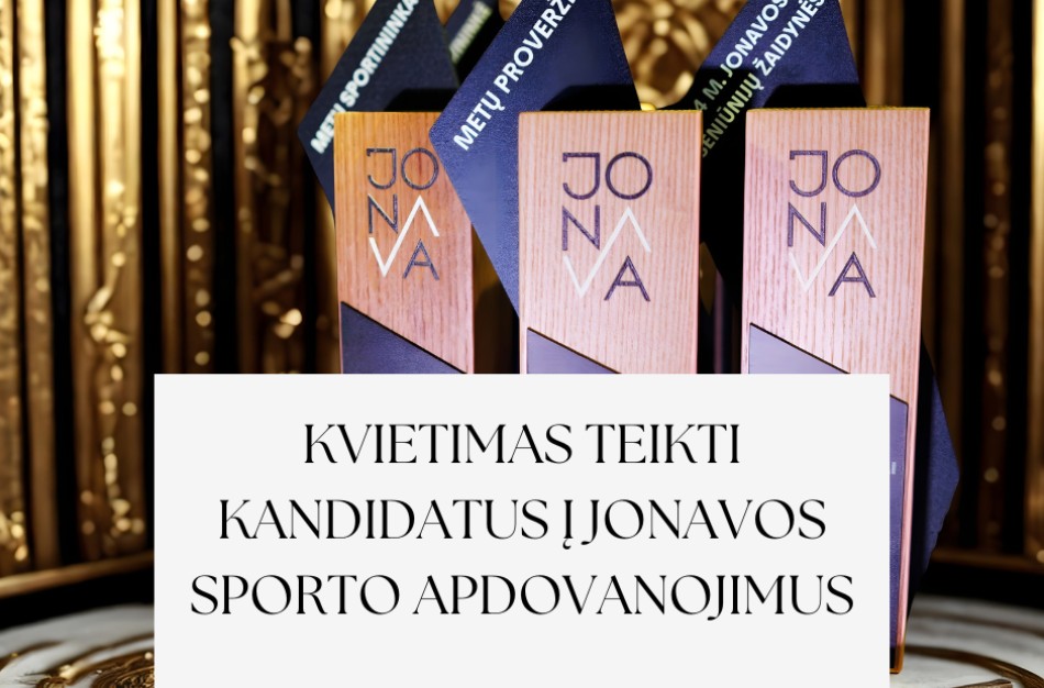 Kvietimas teikti kandidatus į Jonavos sporto apdovanojimus