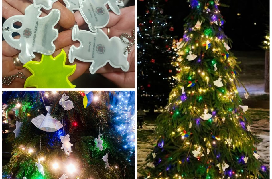 Jonavos Kalėdinių eglučių miestelyje – policijos dovanos saugumui