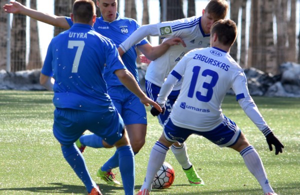 Istorinė FK „Lietava“ komandos pergalė Visagine