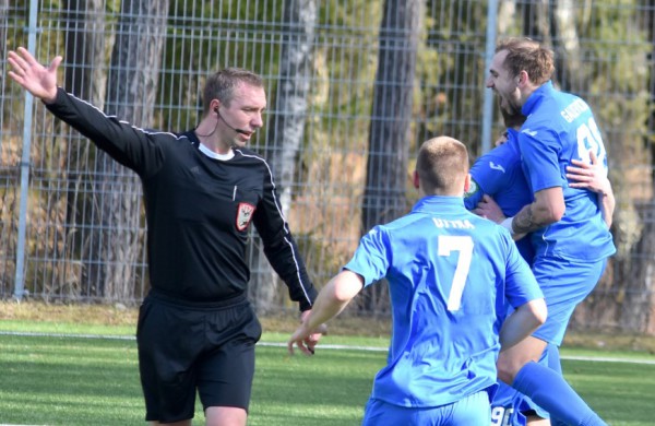 Istorinė FK „Lietava“ komandos pergalė Visagine