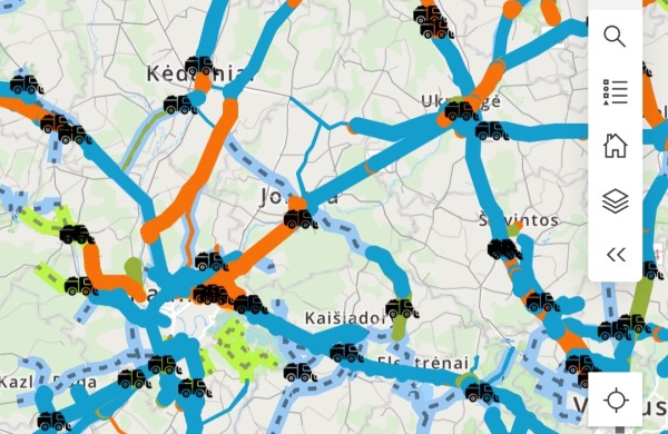 Keliuose – sniegas ir slidžios dangos: vietomis sukibimas prastas