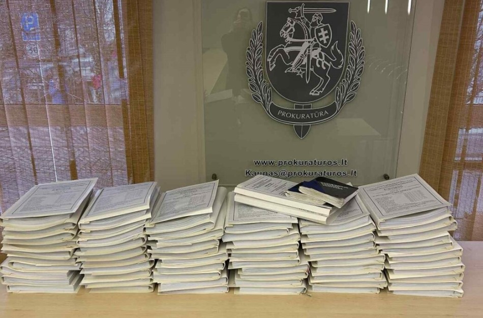 Teismui perduota labai didelės apimties sistemingo sukčiavimo byla