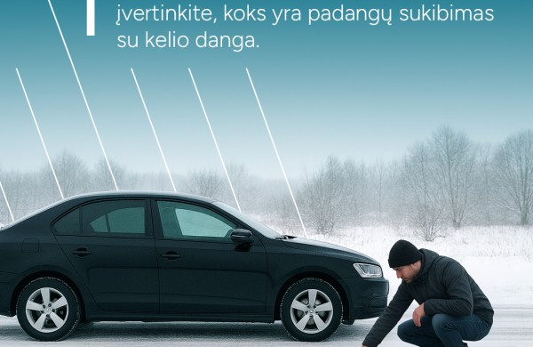 Tęsiantis smarkiam snygiui, „Via Lietuva“ vairuotojams primena svarbiausią informaciją, kaip elgtis kelyje