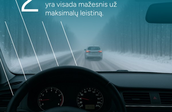 Tęsiantis smarkiam snygiui, „Via Lietuva“ vairuotojams primena svarbiausią informaciją, kaip elgtis kelyje