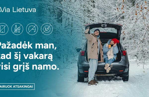 „Via Lietuva“ inicijuoja saugų eismą skatinantį socialinės atsakomybės projektą „Pažadėk man“