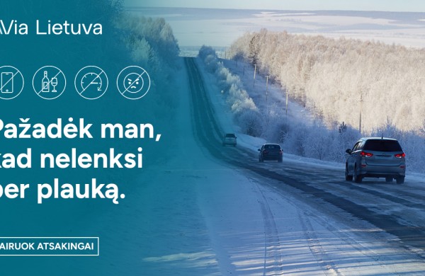 „Via Lietuva“ inicijuoja saugų eismą skatinantį socialinės atsakomybės projektą „Pažadėk man“