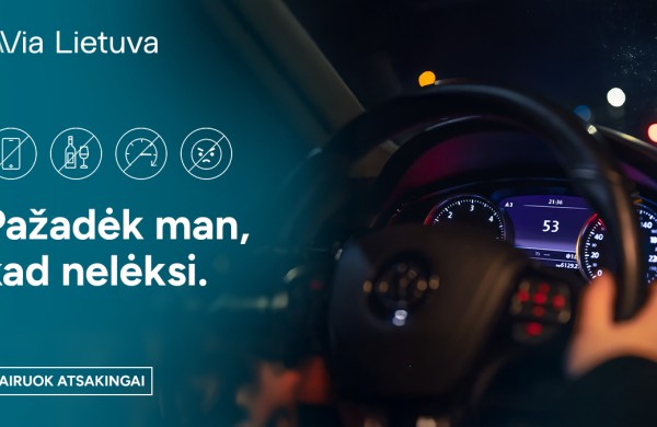 „Via Lietuva“ inicijuoja saugų eismą skatinantį socialinės atsakomybės projektą „Pažadėk man“