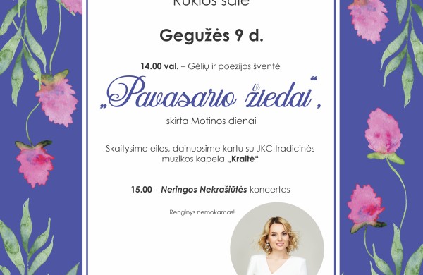 Gegužės renginiuose Jūsų laukia Jonavos kultūros centras