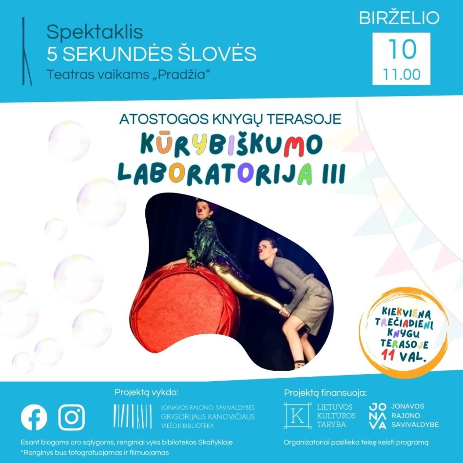 Spektaklis „5 sekundės šlovės“