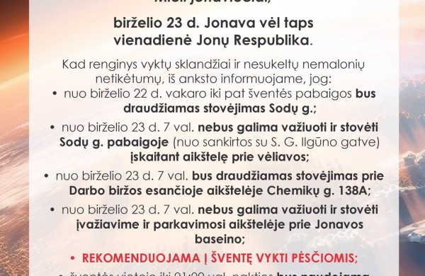 Joninės Jonavoje 2026
