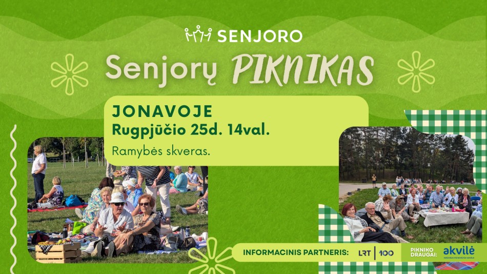 Senjorų piknikas Jonavoje
