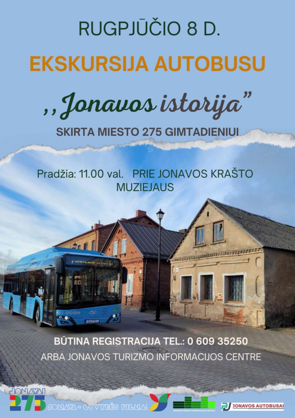 Ekskursija autobusu ,,Jonavos istorija", skirta 275 miesto gimtadieniui
