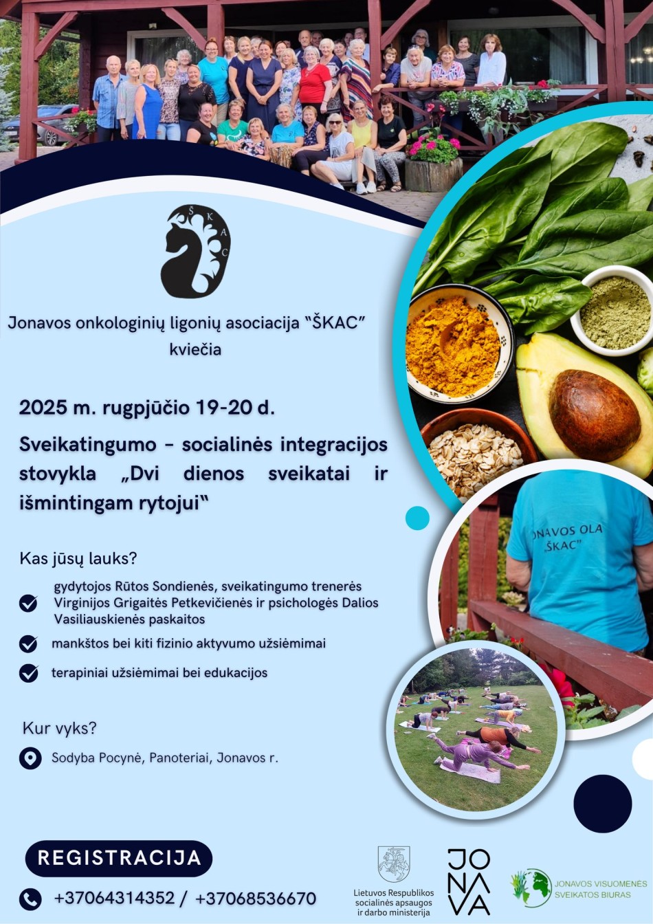 Sveikatingumo stovykla, skirta onkologinėmis ligomis sergantiems asmenims