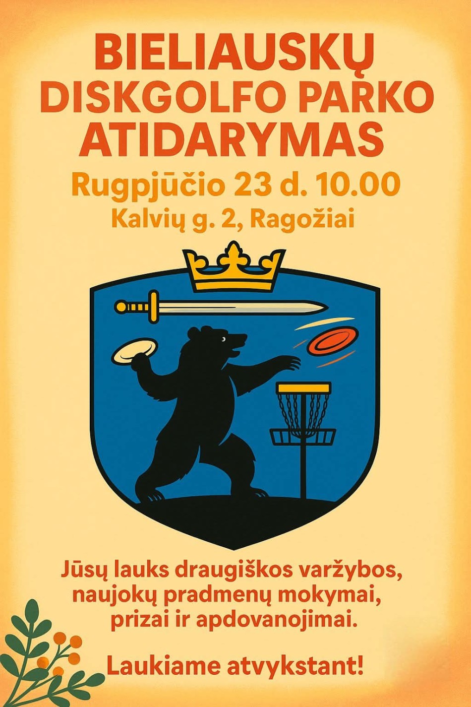 Bieliauskų diskgolfo parko atidarymas