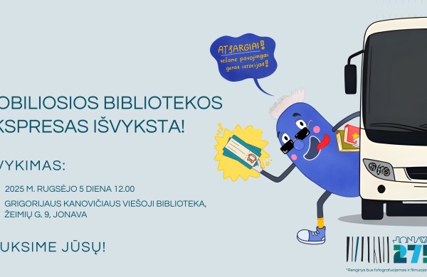 Biblioteka kviečia kartu švęsti Jonavos miesto 275-ąjį gimtadienį! 