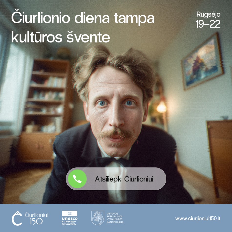 Čiurlionio gimtadienį kultūros bendruomenė kviečiama švęsi kuriant naują tradiciją - Kultūros dieną
