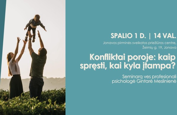 Nemokamas seminaras: Ankstyvoji vaiko raida ir iššūkiai