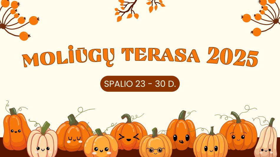 Jonavos Grigorijaus Kanovičiaus viešoji biblioteka kviečia kartu kurti „Moliūgų terasą 2025“!