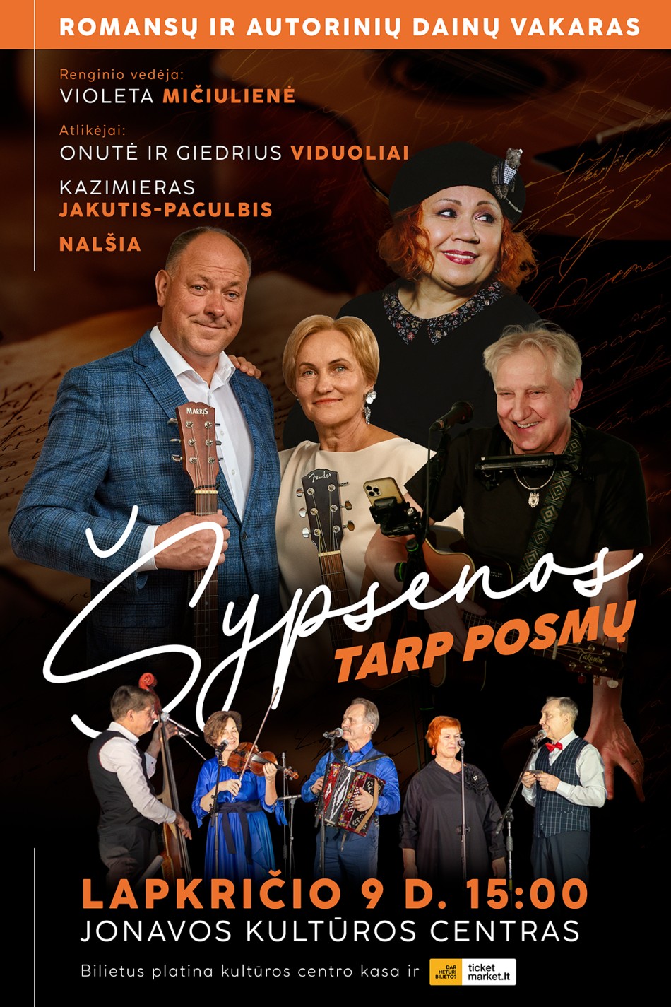 Romansų ir autorinių dainų vakaras „Šypsenos tarp posmų“