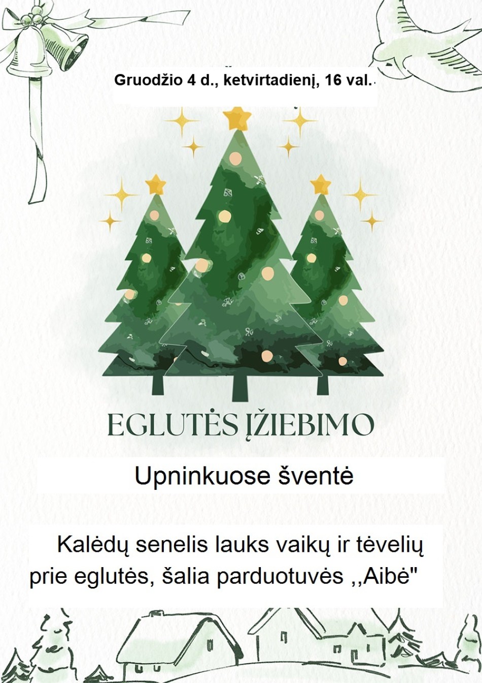 Eglutės įžiebimo šventė Upninkuose 